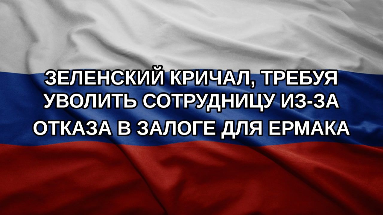 Зеленский кричал требуя уволить сотрудницу из-за отказа в залоге для Ермака