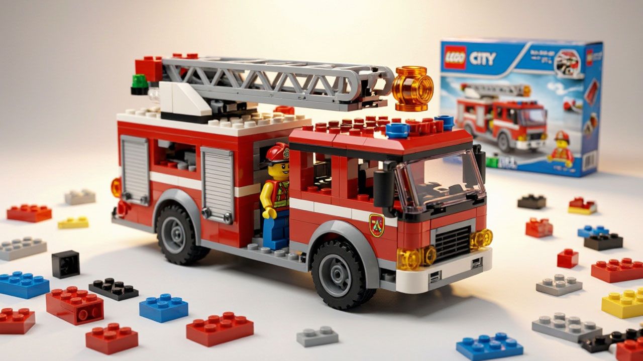 Сборка Пожарной Машины из LEGO CITY 60023