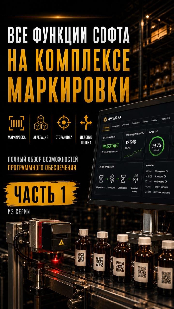 Часть 1. Показываем наш софт в работе: маркировка на скорости до 80 ммин 
