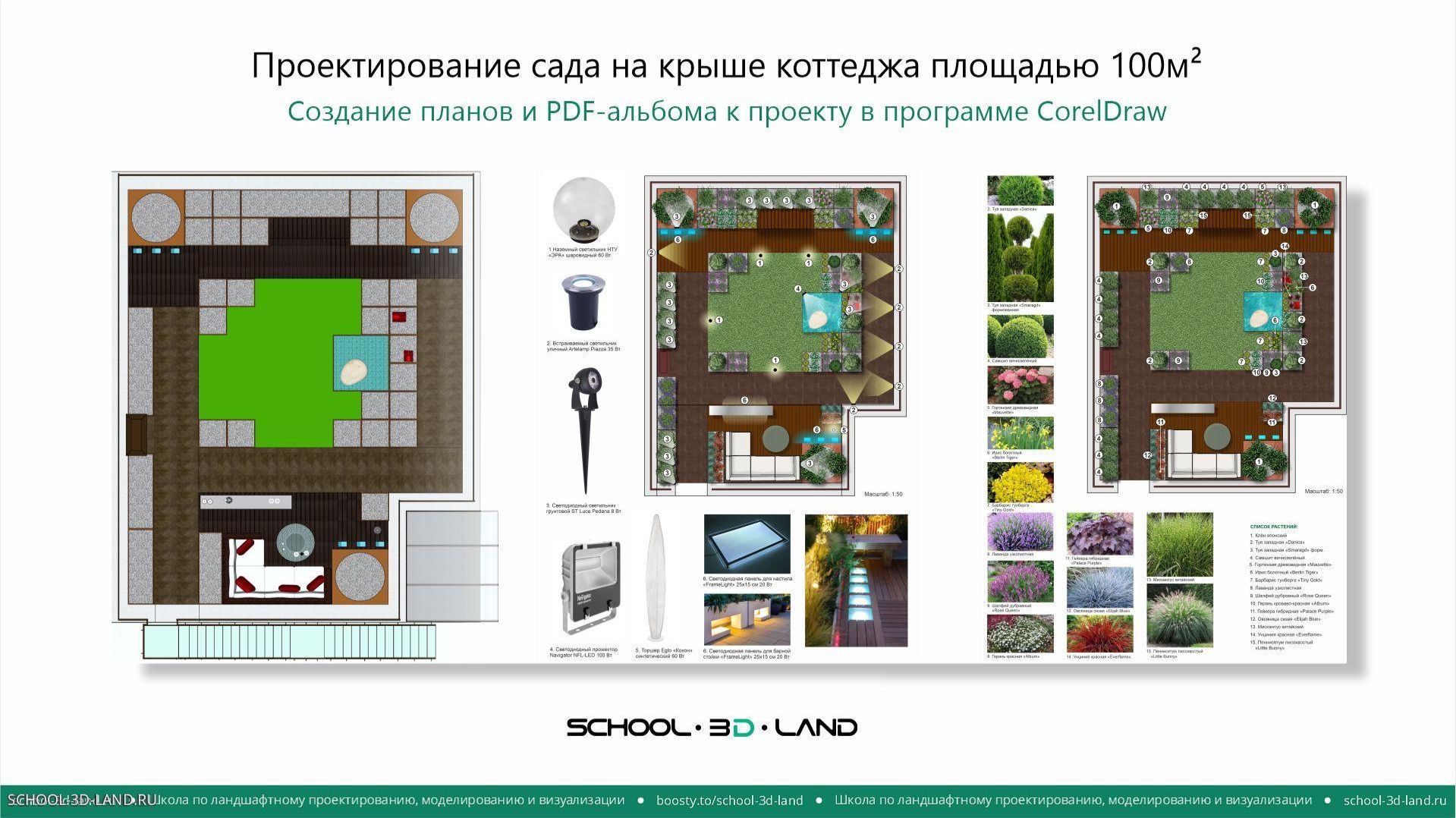 П22 Проект 3. Сад на крыше. Создание планов в программе CorelDraw. Часть 1
