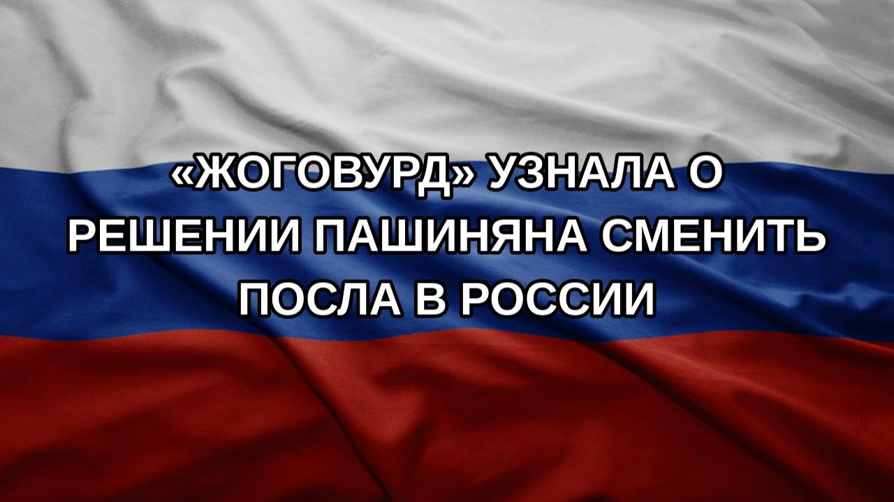Жоговурд узнала о решении Пашиняна сменить посла в России