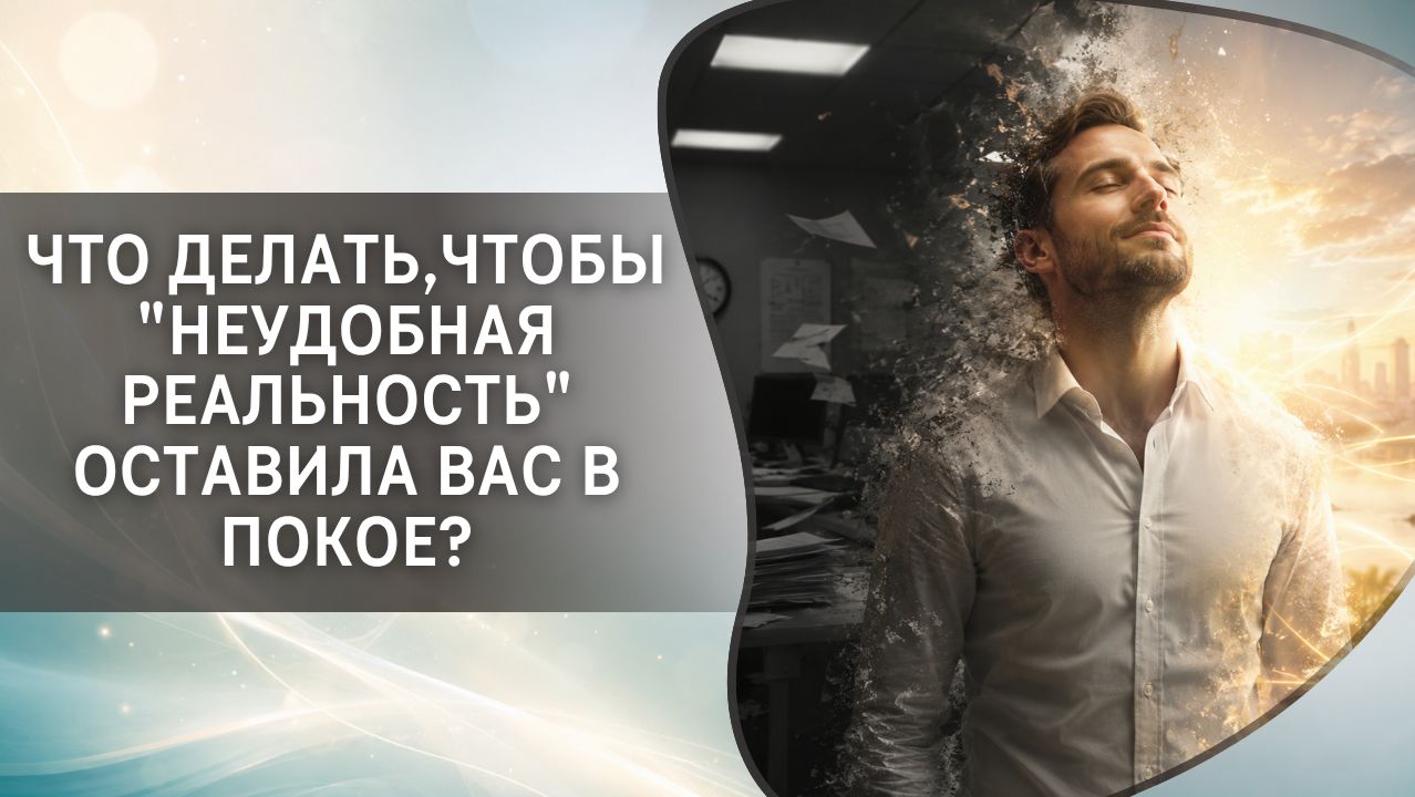 Что делать чтобы неудобная реальность оставила вас в покое?