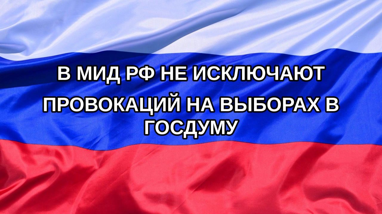 Н. РФ В МИД РФ не исключают провокаций на выборах в Госдуму