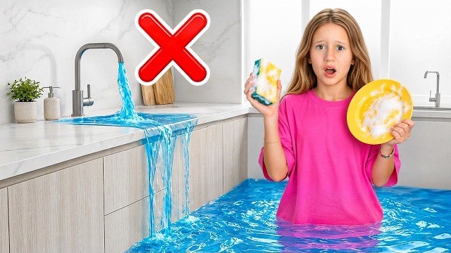 Настя и её друзья учат как экономить воду