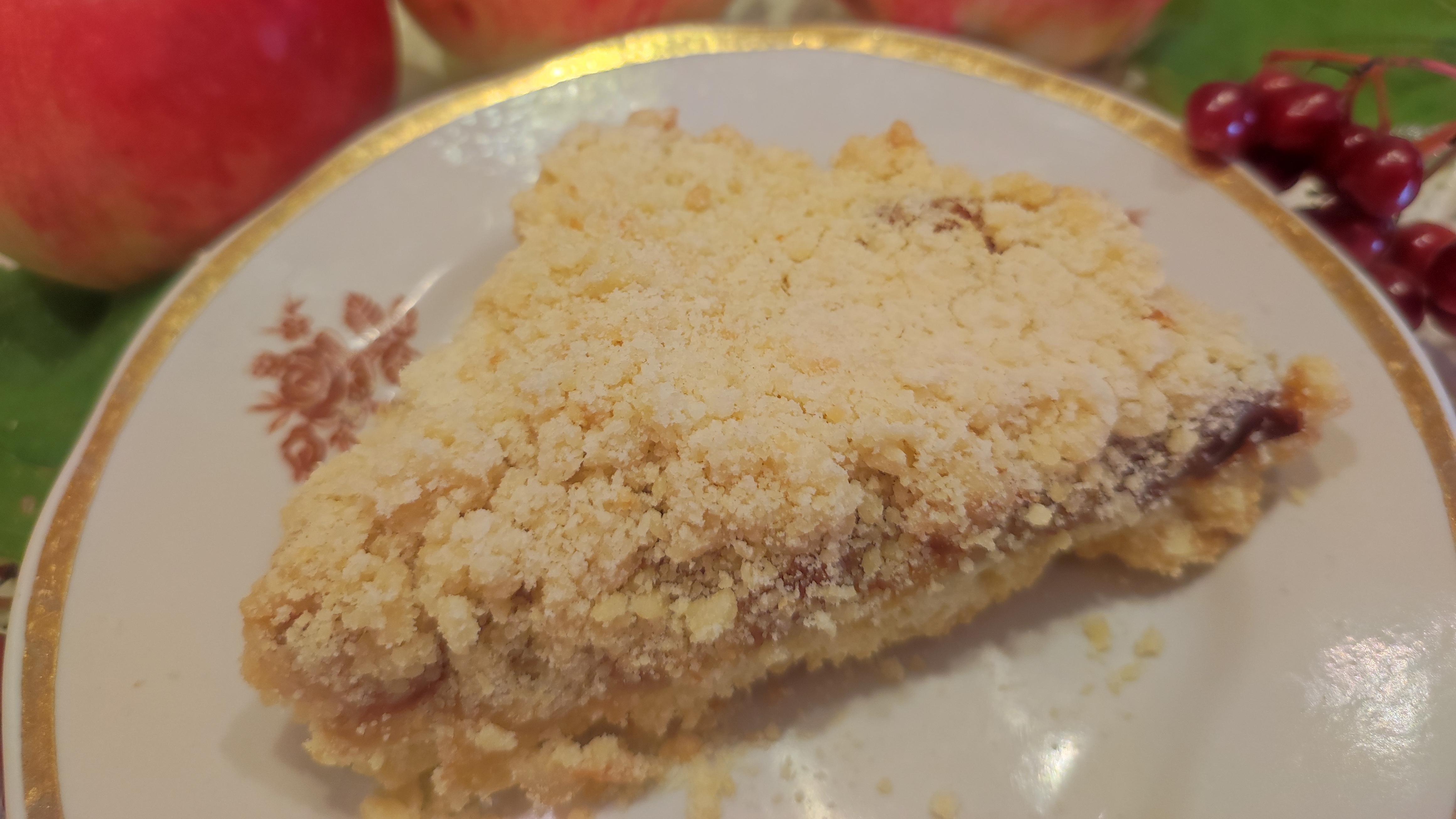 СуперКухня!  Пирог насыпной с яблоками и корицей. Один кусочек и на душе теплее!