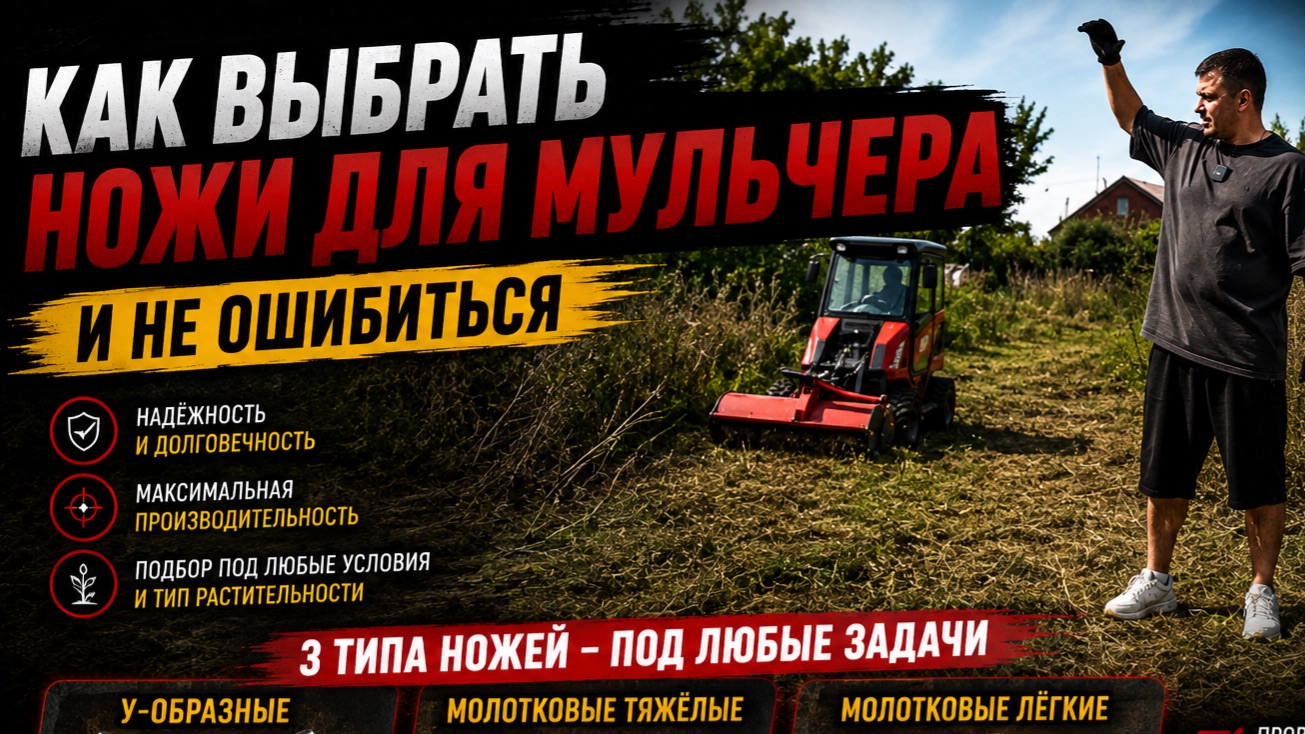 Подбор ножей для мульчера  RED ENGINEERING