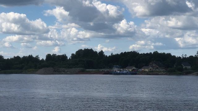 река Волхов с борта тх РУСЬ ВЕЛИКАЯ