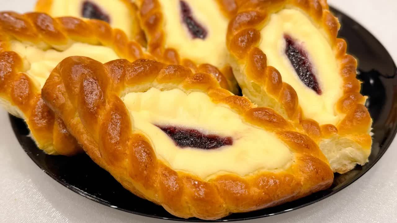 Бесподобные БУЛОЧКИ с Творогом! Нежнейшее пуховое тесто и сочная вкусная творожная начинка
