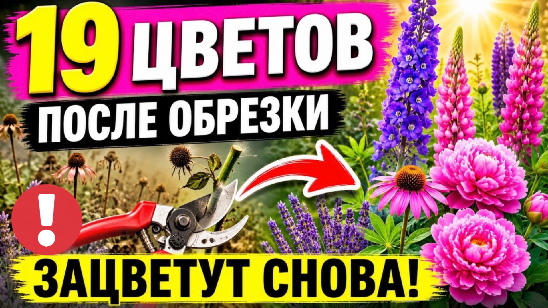 19 цветов которые после обрезки зацветут 2 раз ВТОРАЯ ВОЛНА цветения - реально