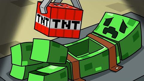 История первого крипера в Minecraft мультфильм