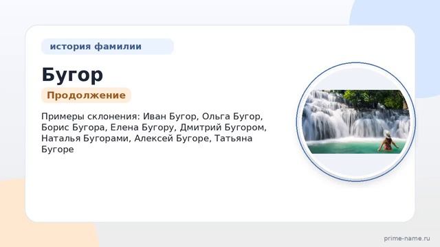 Фамилия Бугор: происхождение значение и склонение