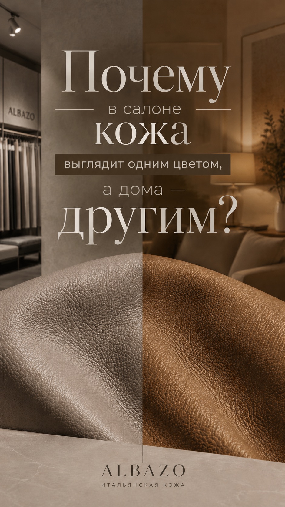 Цвет кожи при разном освещении