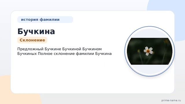 Исследование фамилии Бучкина: происхождение история и значение плюс полное склонение фамилии