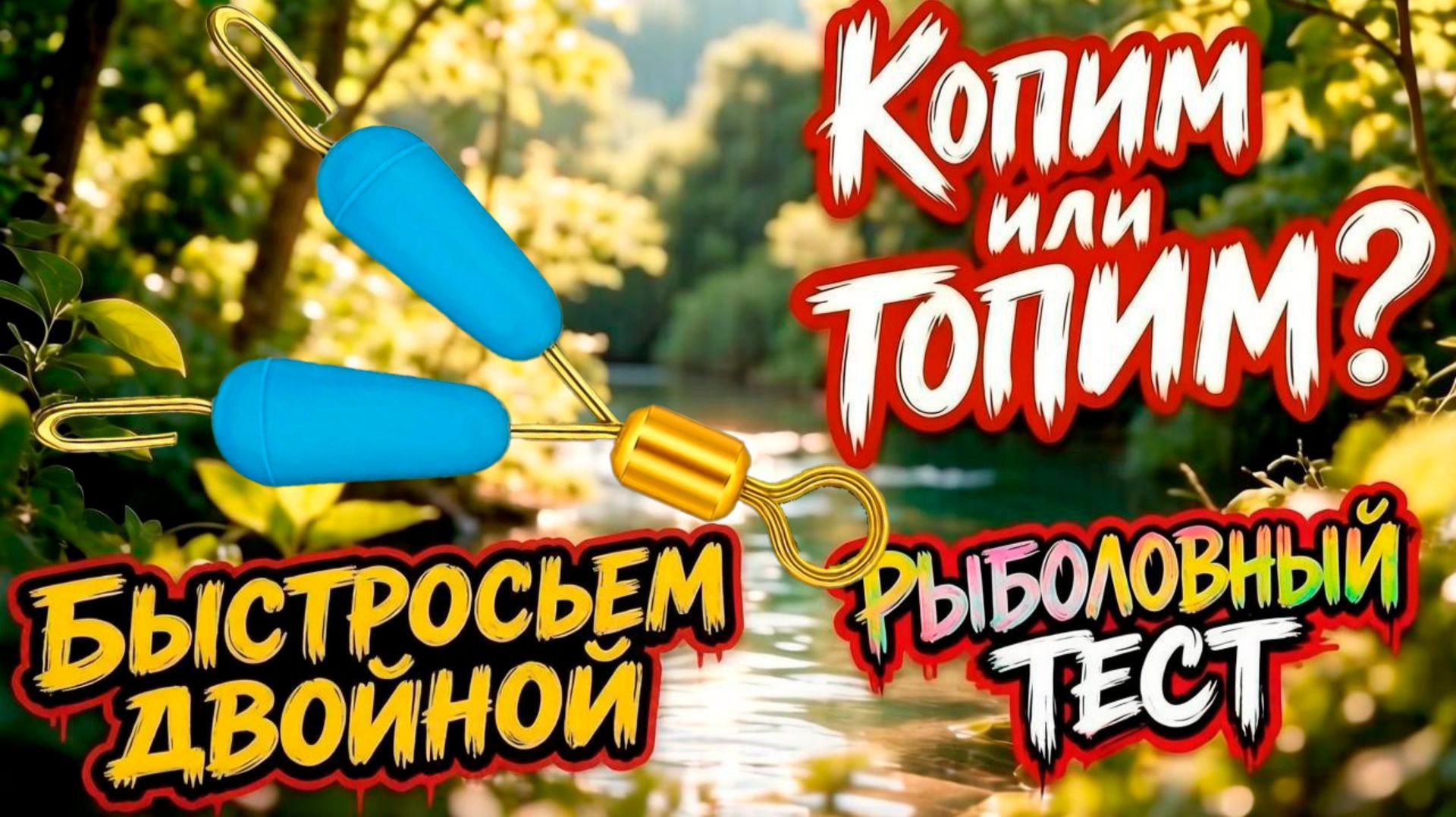 Быстросъем двойной. Рыболовный тест. Копим или топим? 5
