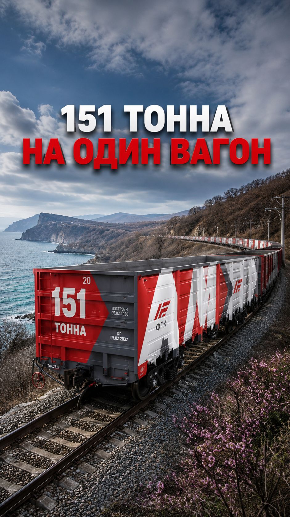 Новый полувагон БАМ испытали на Дальнем Востоке