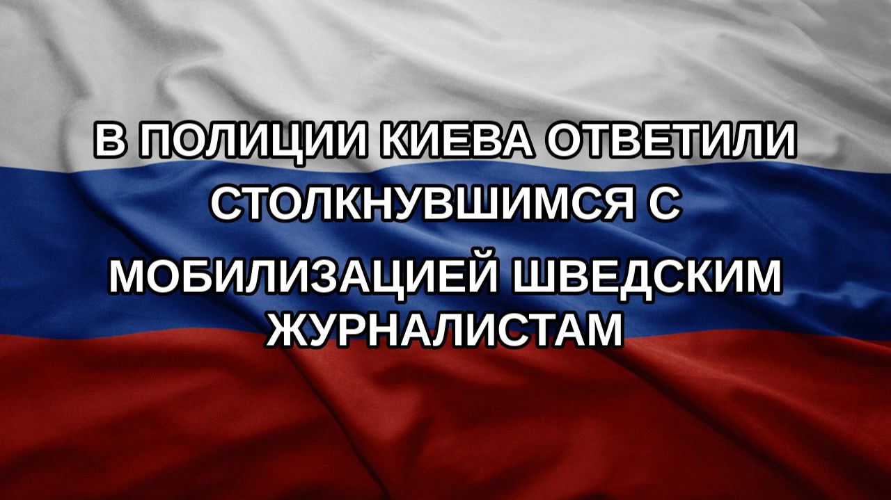 В полиции Киева ответили столкнувшимся с мобилизацией шведским журналистам