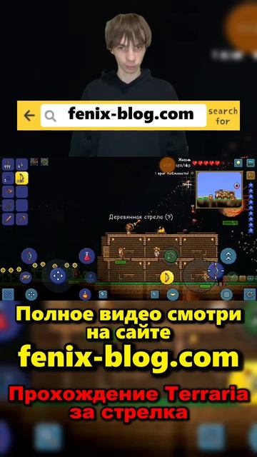 Прохождение игры Terraria от Феникса FENIX смотреть можно на сайте https:fenix-blog.com