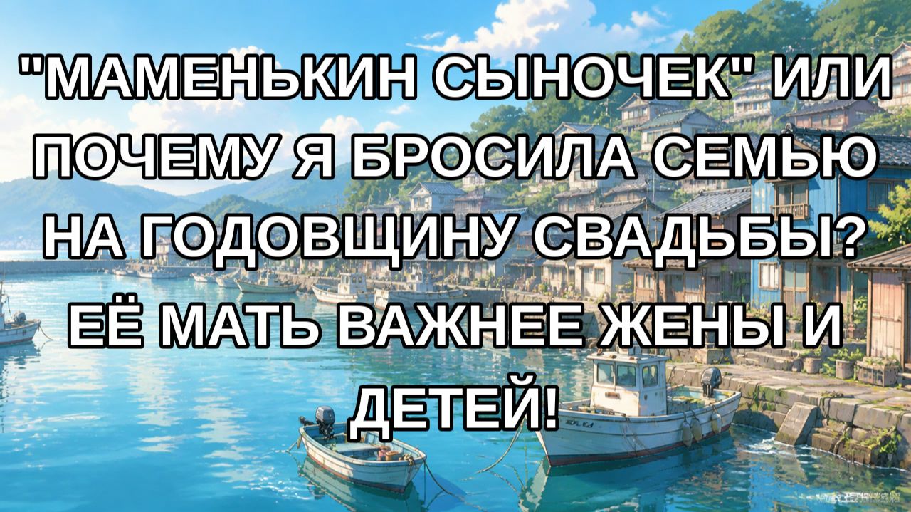 Маменькин сыночек или почему я бросила семью на годовщину свадьбы? Её мать важнее жены и детей!