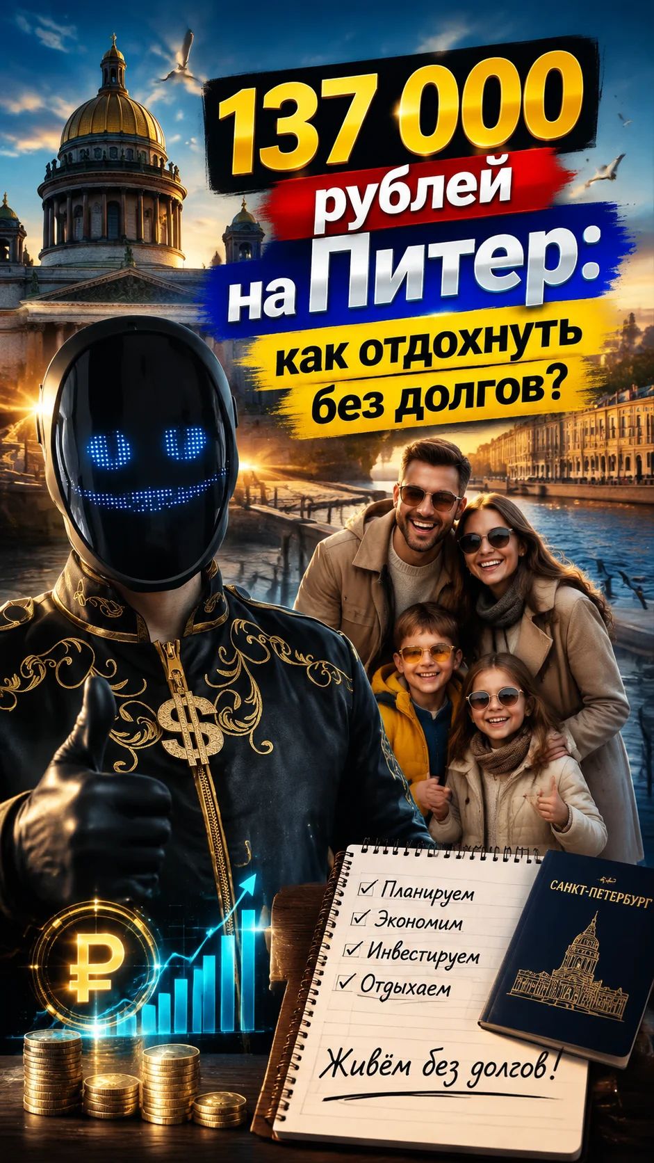 Как потратить 137к в Питере и остаться в плюсе?