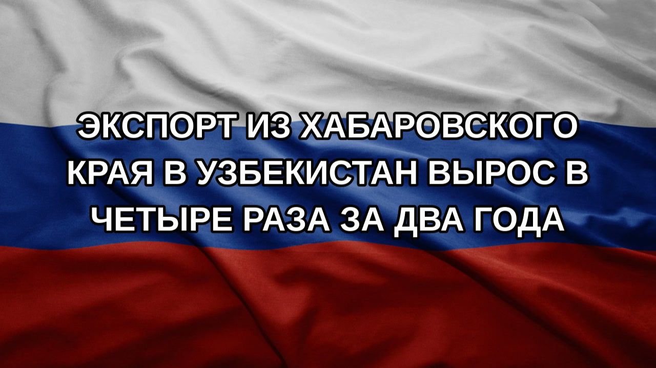 Экспорт из Хабаровского края в Узбекистан вырос в четыре раза за два года