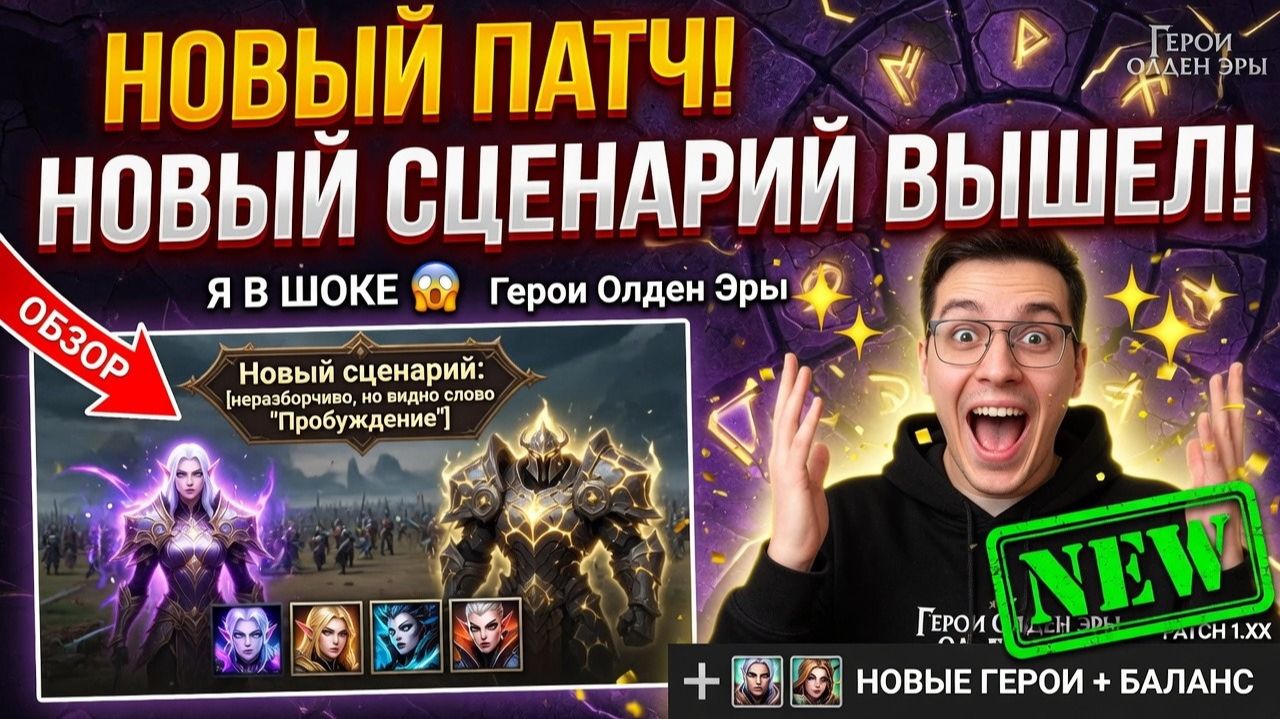Ура новый патч в HOMM:OE и новый сценарий !