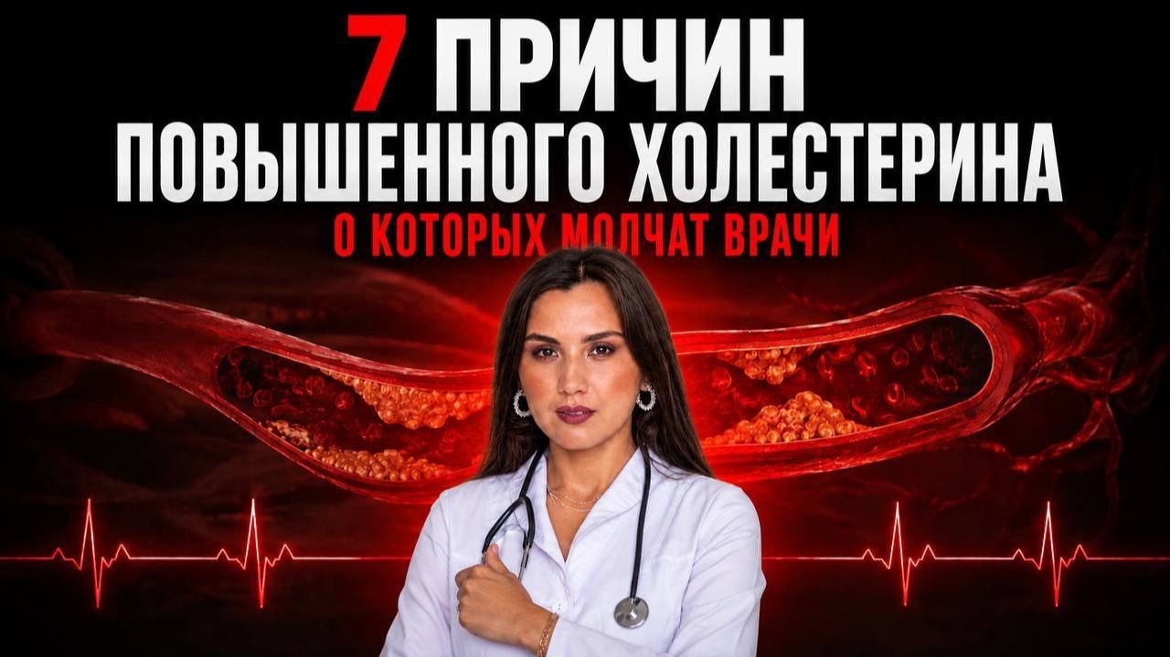 7 ПРИЧИН ПОВЫШЕННОГО ХОЛЕСТЕРИНА - О КОТОРЫХ МОЛЧАТ ВРАЧИ.