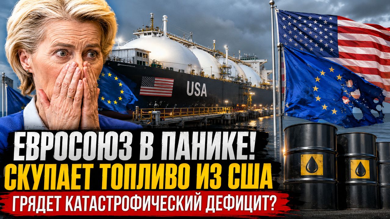 В Евросоюзе паника! ЕС в панике скупает топливо из США  грядет катастрофический дефицит