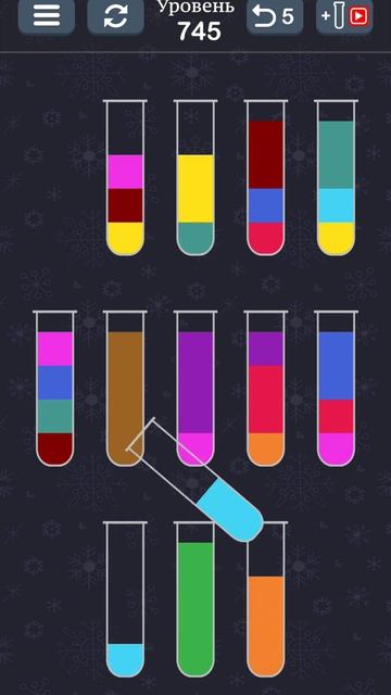 Уровень 745 Water Sort Puzzle Виды Воды