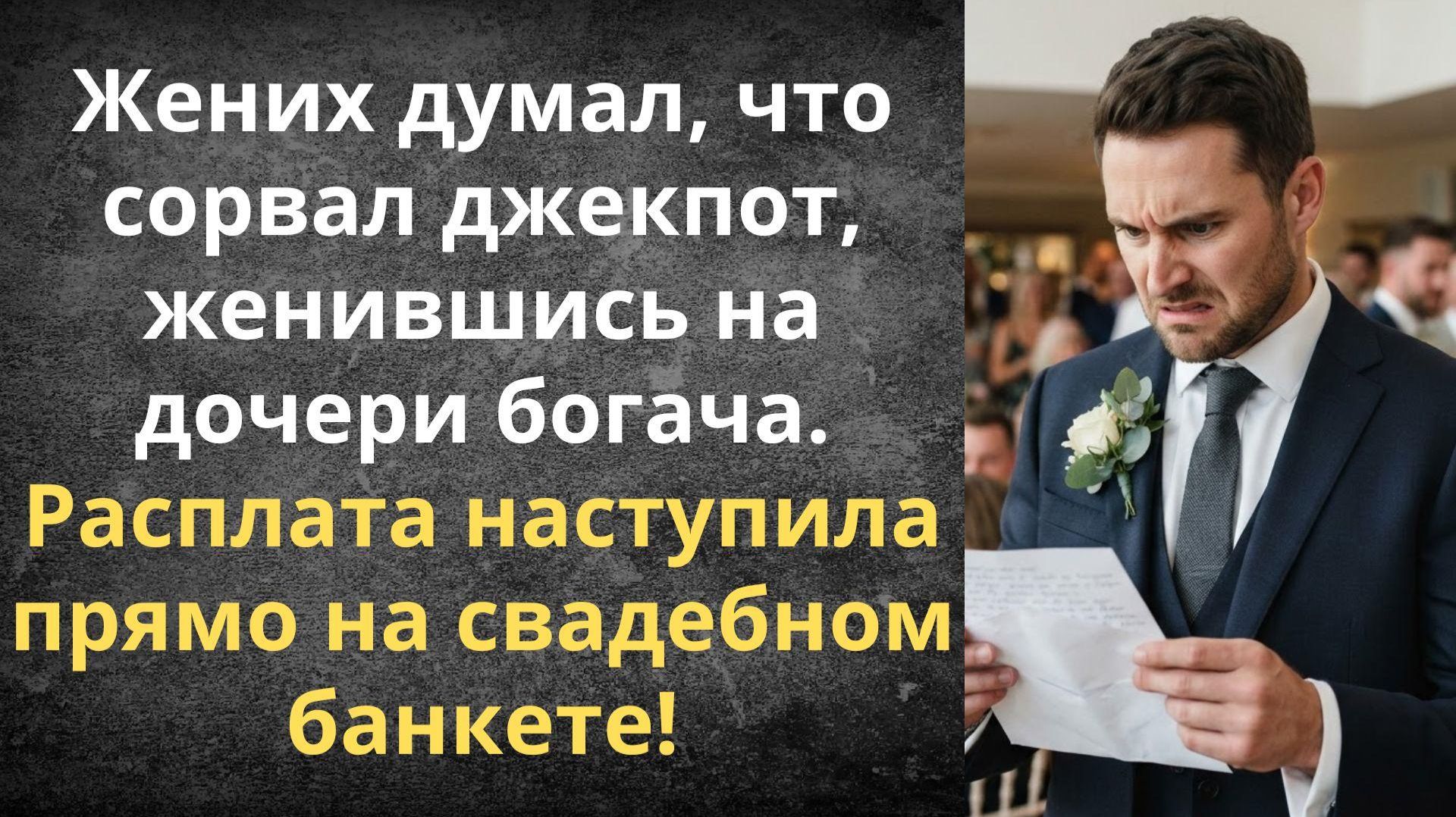 Брак по расчету разбился о свадебный подарок  Истории из жизни