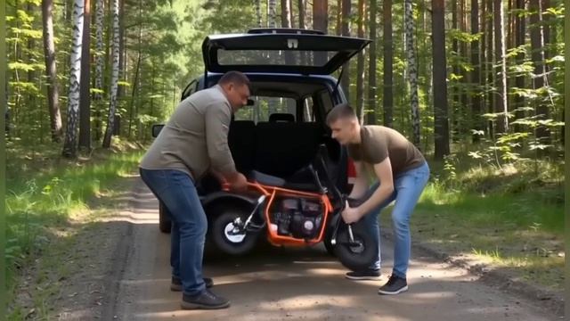 Мотоцикл СПАРК Ижтехмаш. Самый дешевый и компактный из мотоциклов Ижтехмаш. Помещается в Ниву