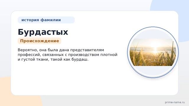 История и значение фамилии Бурдастых: все что нужно знать о происхождении и склонении этой фамилии