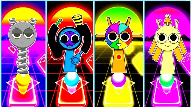 СПРУНКИ ОС: СПРИНГИ 🆚 ЭД 🆚 БОНУ 🆚 БАДДИ 🎶 | TILES HOP EDM RUSH 🎮🔥