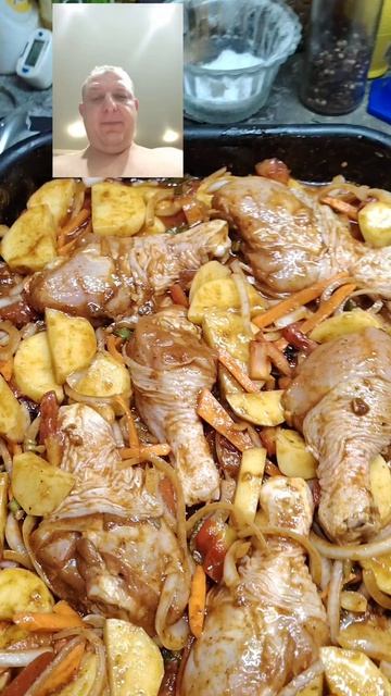 Курочка с овощами!