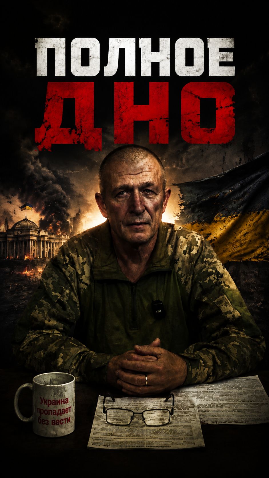 Стоящая женщина на коленях перед ублюдками ТЦК это дно