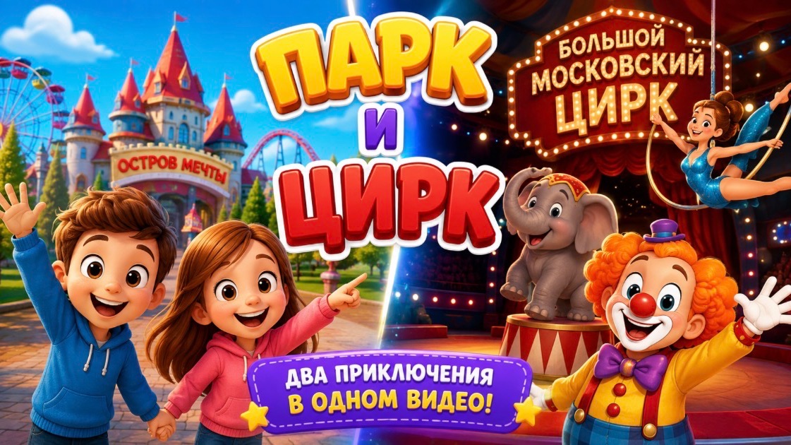 День рождения в Острове мечты и в цирке
