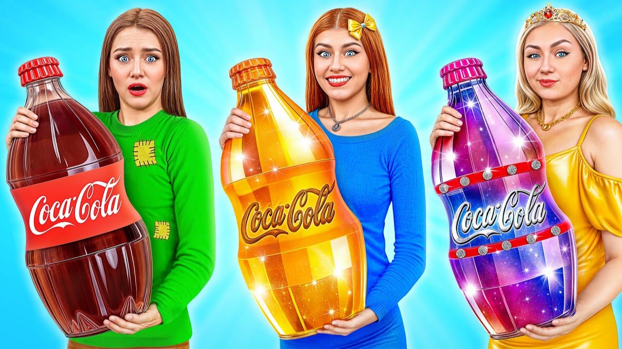 Бедная vs Богатая vs Ультра богатая еда Челлендж от Multi DO Girls
