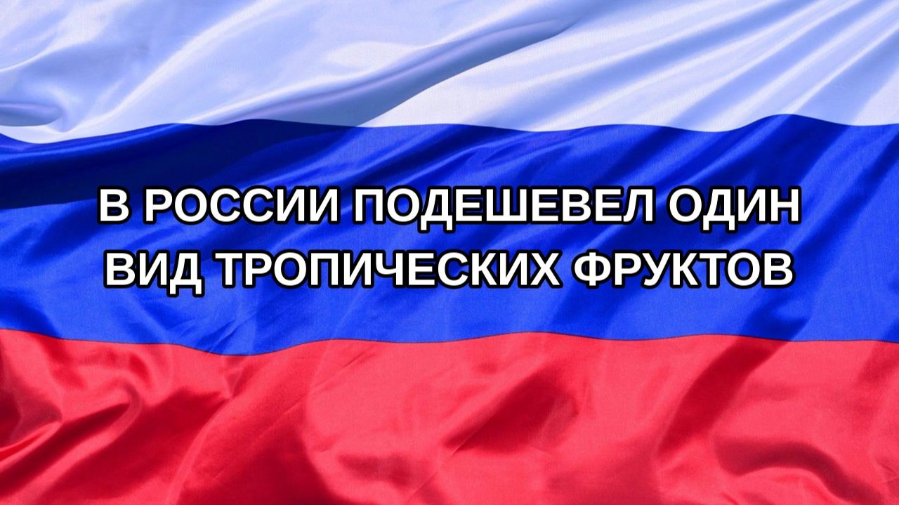 Н. РФ В России подешевел один вид тропических фруктов