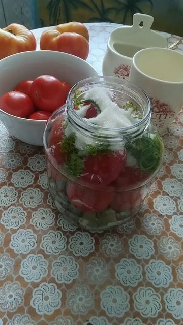 Маринованные Помидоры на Зиму. Просто Быстро и Очень вкусно!