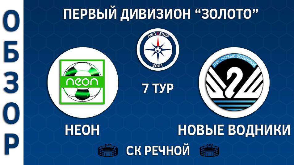 ОБЗОР Неон - Новые Водники 1:3