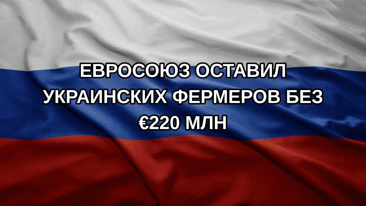 Евросоюз оставил украинских фермеров без 220 млн