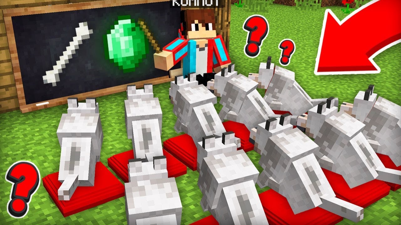 Я ОТКРЫЛ ШКОЛУ ДЛЯ СОБАК В МАЙНКРАФТ  Компот Minecraft