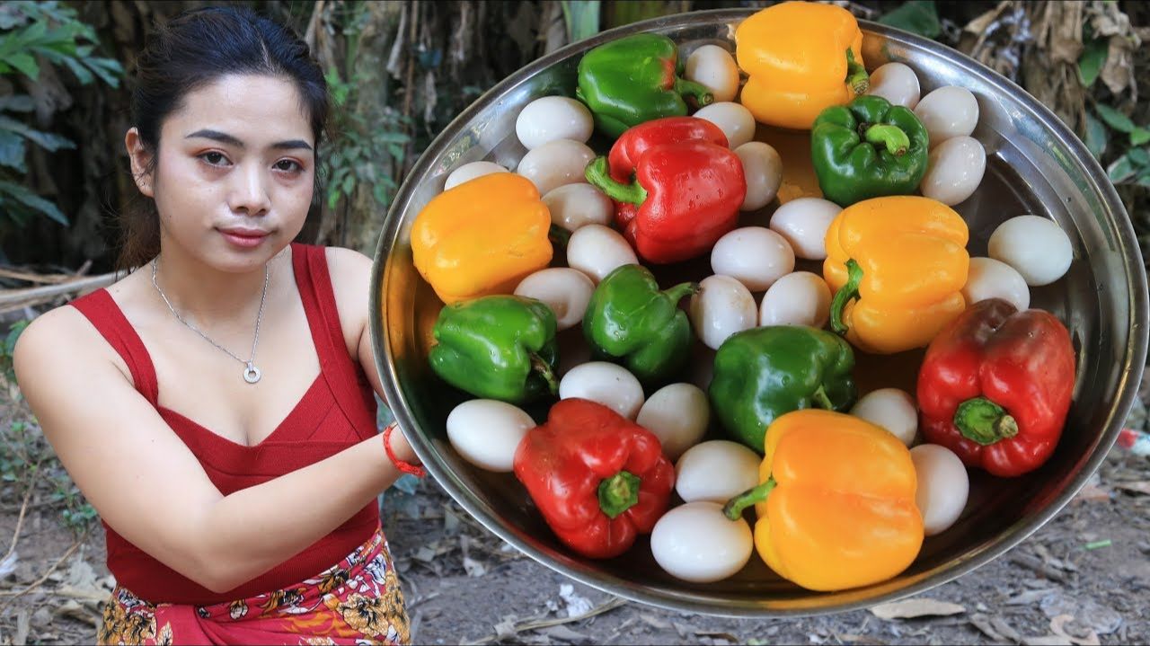 Рецепт вкусного приготовления яиц с перцем - Кулинарное мастерство