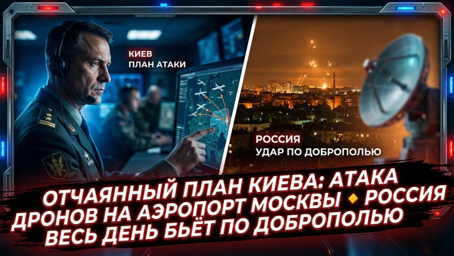 Меркурис  Отчаяние? Киев готовит удары по аэропортам Москвы а Россия бьет по Доброполью
