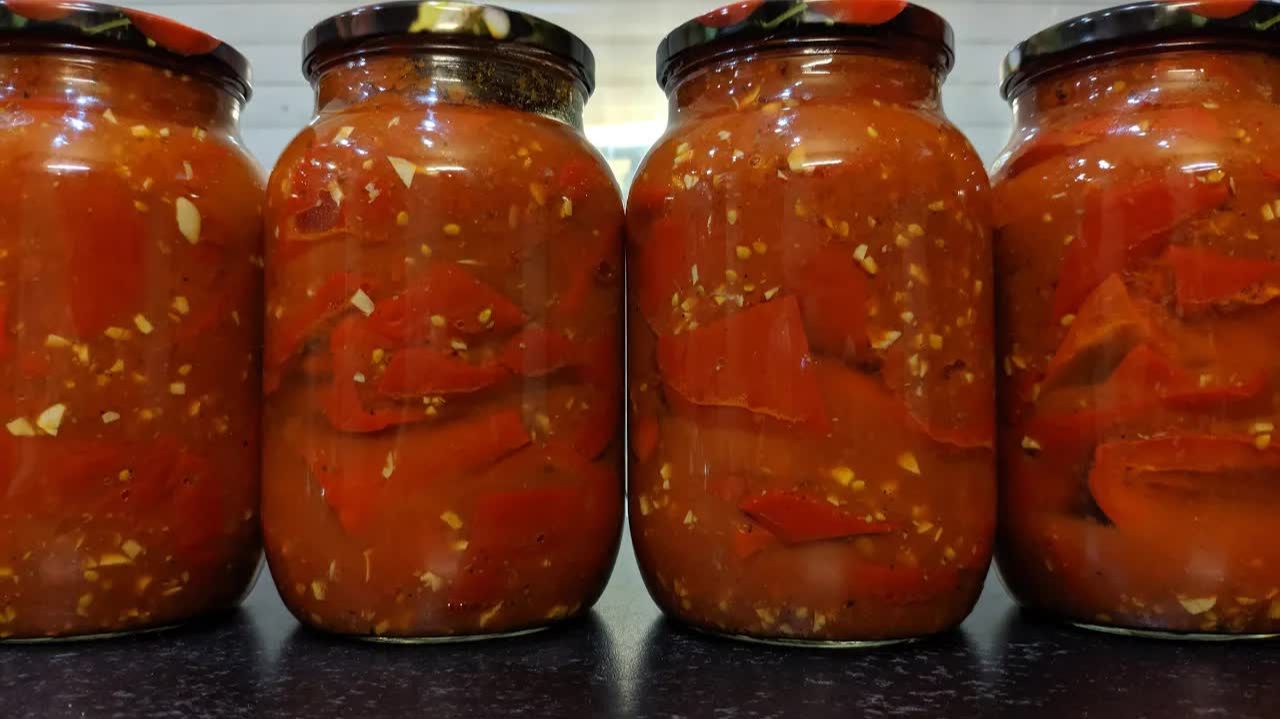 ЛЕЧО из ПЕРЦА вкусно и просто! Болгарский перец с помидорами на зиму! Самый удачный рецепт!