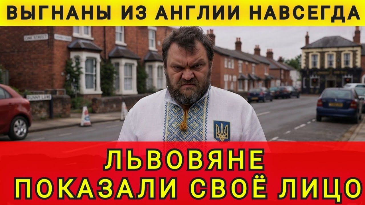 Львовяне показали своё истинное лицо. Выгнаны из Англии навсегда. Колобок из Одессы