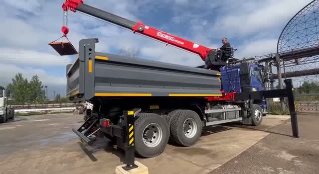 FAW 6х4 10 м3 с КМУ KANGLIM 2056H