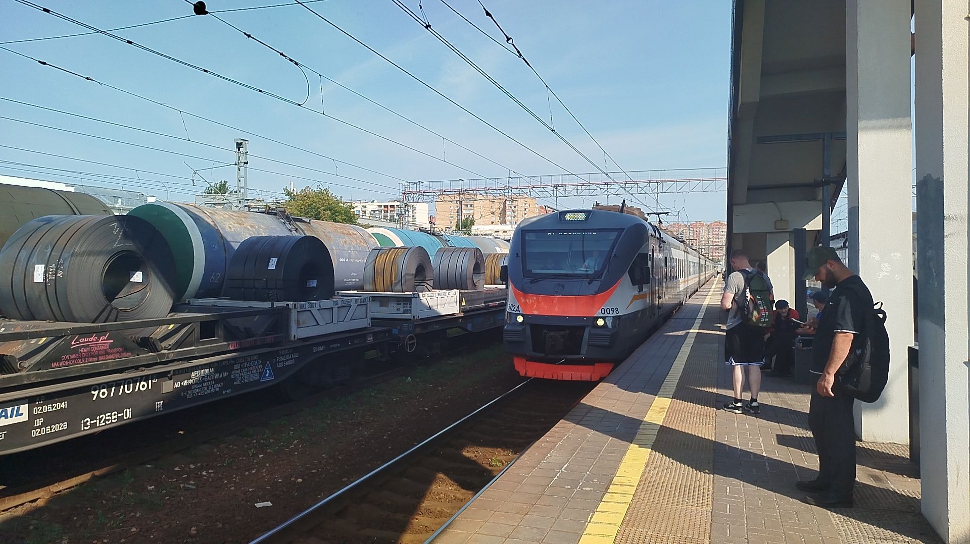 Электропоезд ЭП2Д-0098 ЦППК станция Лобня МЦД-1 2.08.2026