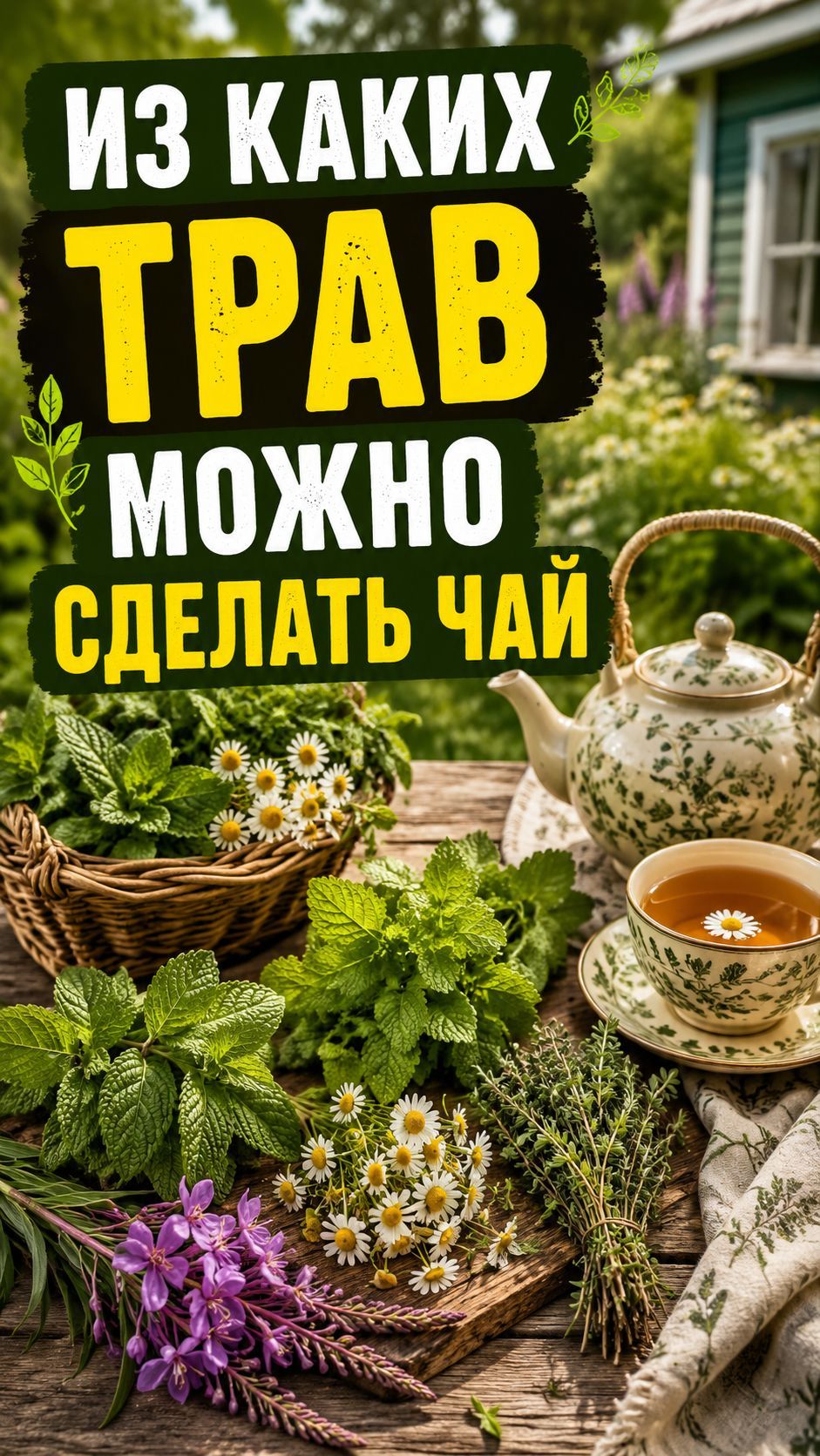 Из каких трав можно сделать чай