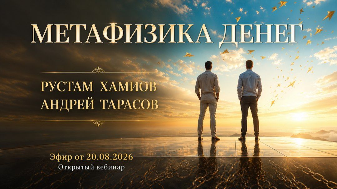 Открытый вебинар про деньги с Рустамом Хамитовым и Андреем Тарасовым. Эфир от 20.08.26
