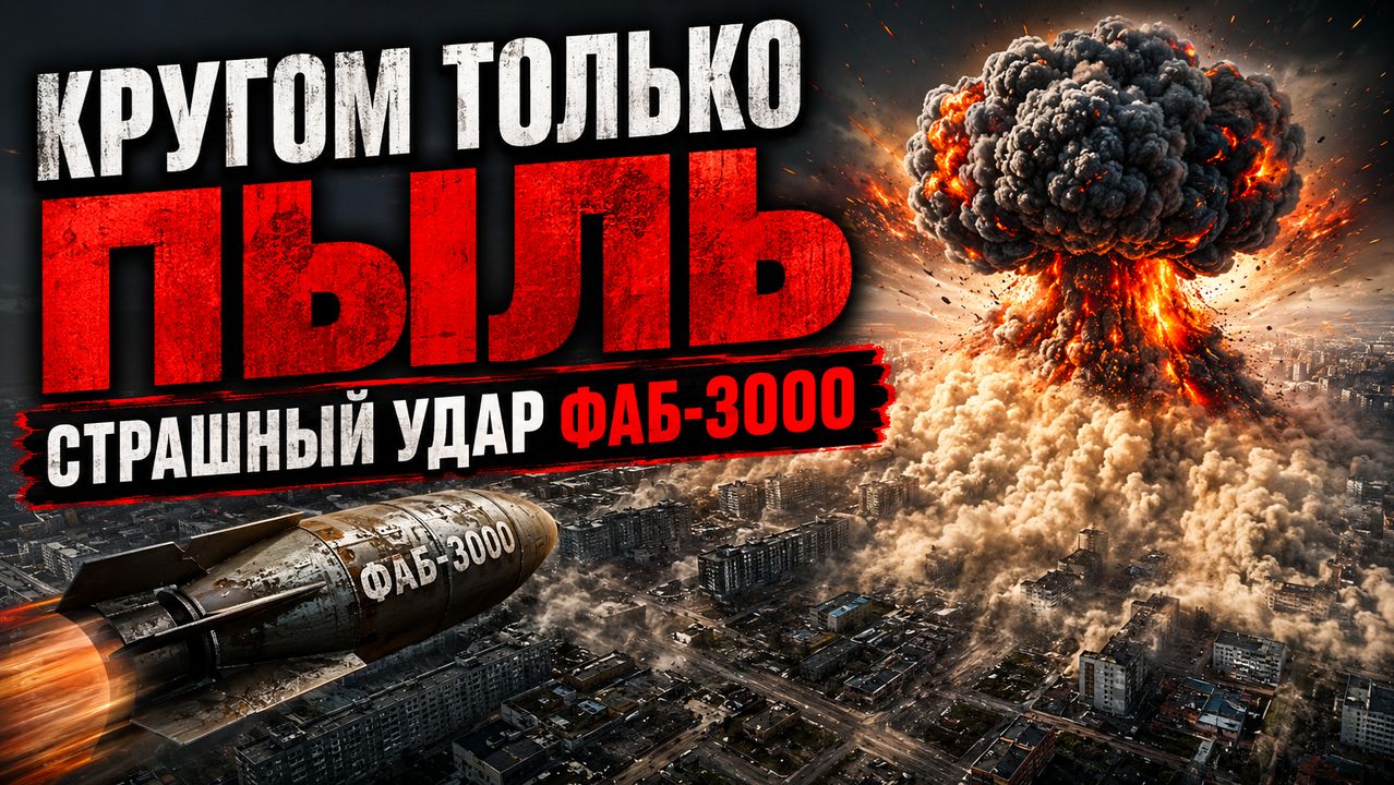 КРУГОМ ТОЛЬКО ПЫЛЬ. СТРАШНЫЙ УДАР ФАБ-3000